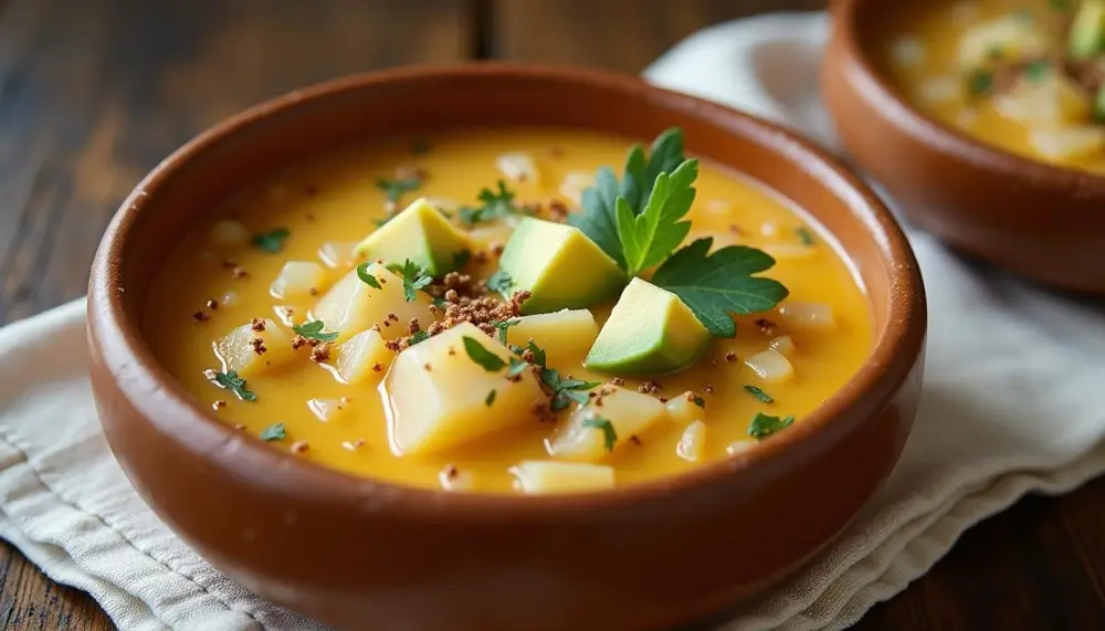 Locro de papa (Ecuadorian potato soup)