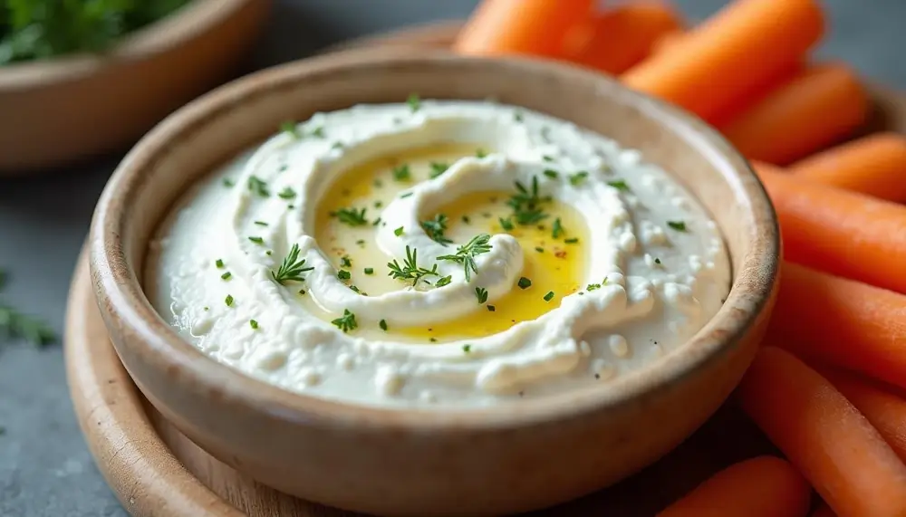 Feta cheese and sour cream dip