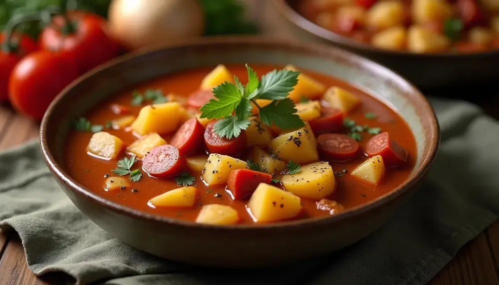 Potato Stew with Smoked Sausage